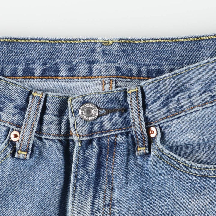 Levi's 505-4891 Tapered Denim Pants, Men's W32 (approx.) cotton blue type Vintage Second Hand