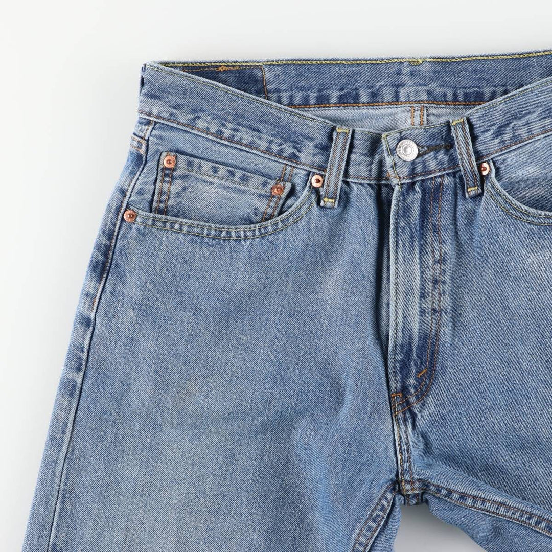Levi's 505-4891 Tapered Denim Pants, Men's W32 (approx.) cotton blue type Vintage Second Hand