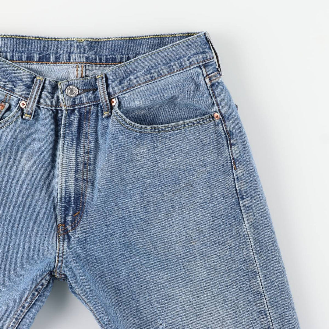 Levi's 505-4891 Tapered Denim Pants, Men's W32 (approx.) cotton blue type Vintage Second Hand