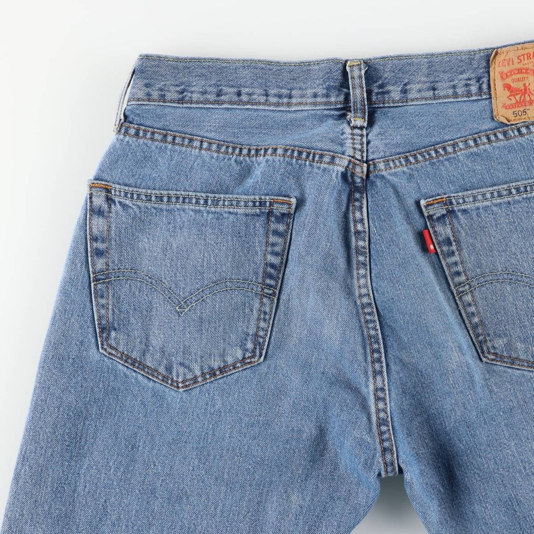Levi's 505-4891 Tapered Denim Pants, Men's W32 (approx.) cotton blue type Vintage Second Hand