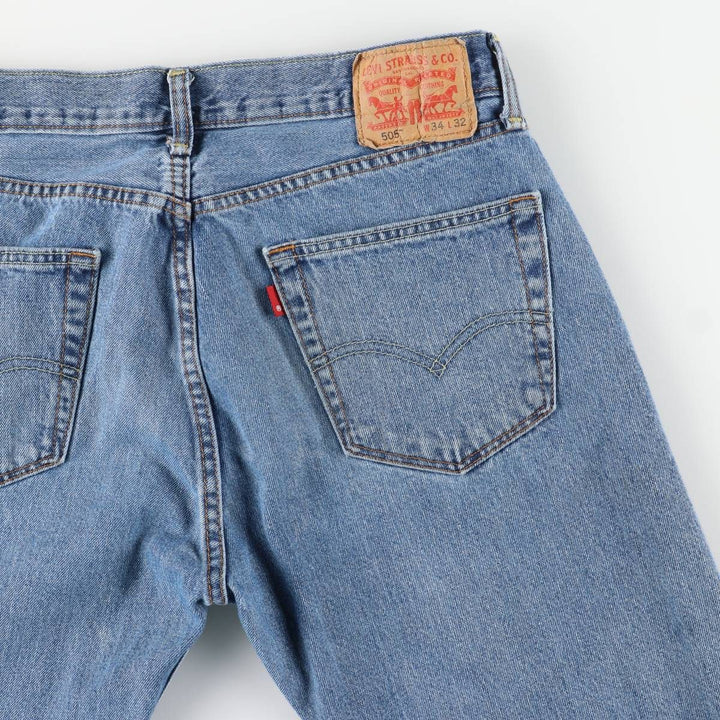 Levi's 505-4891 Tapered Denim Pants, Men's W32 (approx.) cotton blue type Vintage Second Hand