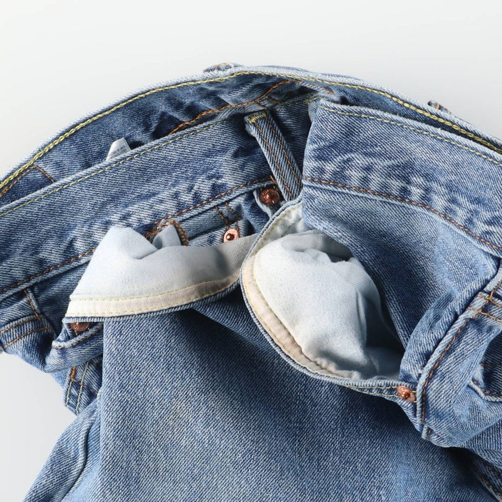 Levi's 505-4891 Tapered Denim Pants, Men's W32 (approx.) cotton blue type Vintage Second Hand