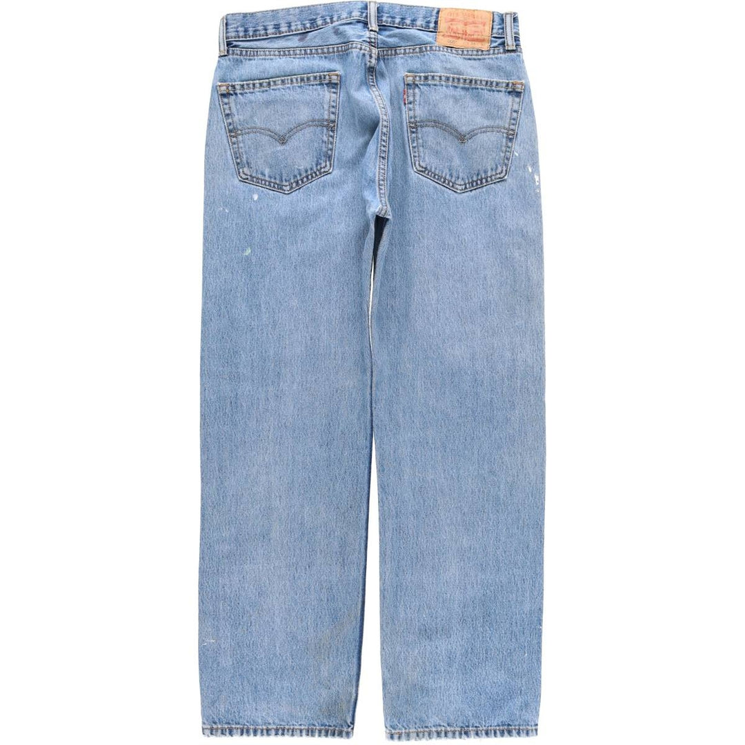 Levi's 505-4891 Tapered Denim Pants, Men's Size W34 (approx.) cotton blue type Vintage Second Hand