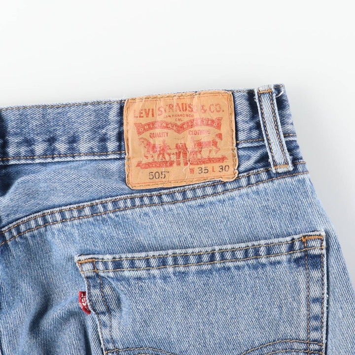 Levi's 505-4891 Tapered Denim Pants, Men's Size W34 (approx.) cotton blue type Vintage Second Hand