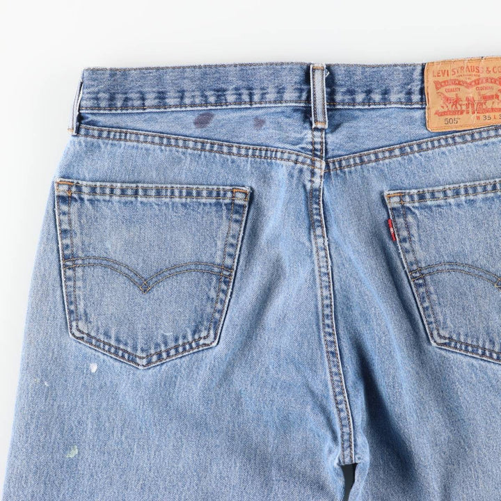 Levi's 505-4891 Tapered Denim Pants, Men's Size W34 (approx.) cotton blue type Vintage Second Hand