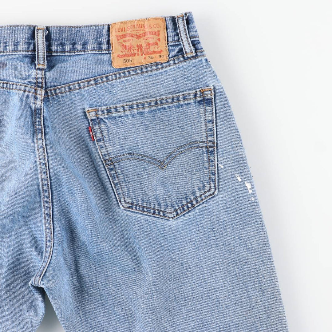 Levi's 505-4891 Tapered Denim Pants, Men's Size W34 (approx.) cotton blue type Vintage Second Hand