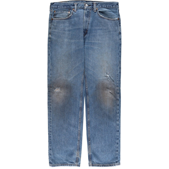 Levi's 505 tapered denim pants for men, size W34 unclear blue type Vintage Second Hand
