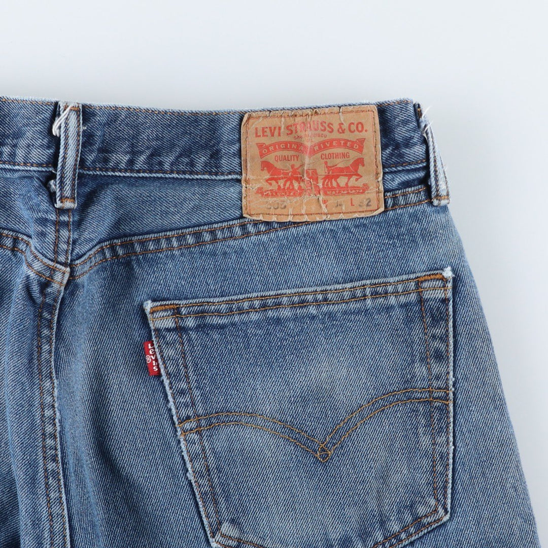Levi's 505 tapered denim pants for men, size W34 unclear blue type Vintage Second Hand