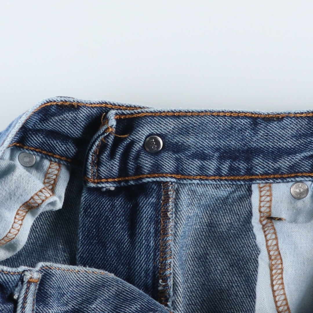 Levi's 505 tapered denim pants for men, size W34 unclear blue type Vintage Second Hand