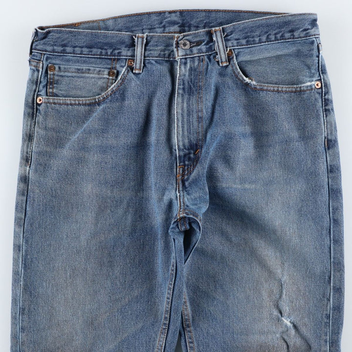 Levi's 505 tapered denim pants for men, size W34 unclear blue type Vintage Second Hand