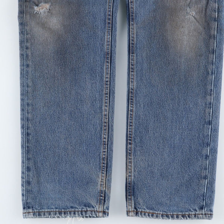 Levi's 505 tapered denim pants for men, size W34 unclear blue type Vintage Second Hand