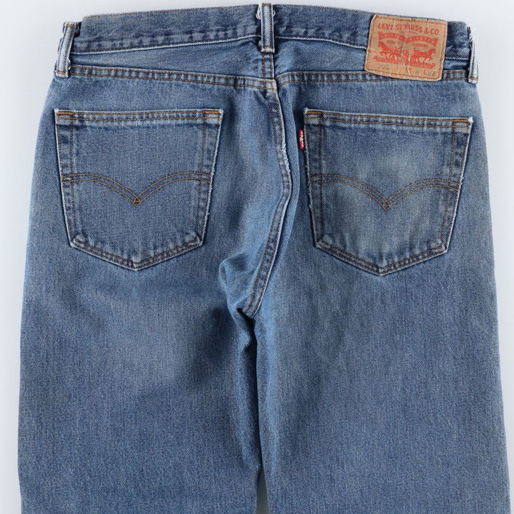 Levi's 505 tapered denim pants for men, size W34 unclear blue type Vintage Second Hand