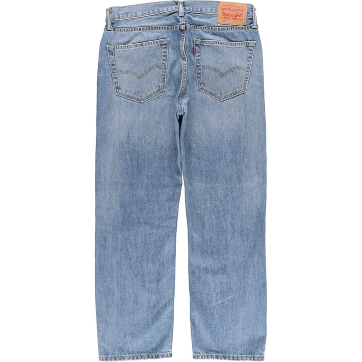 Levi's 505 tapered denim pants for men, size W34 cotton Blue type light blue Vintage Second Hand