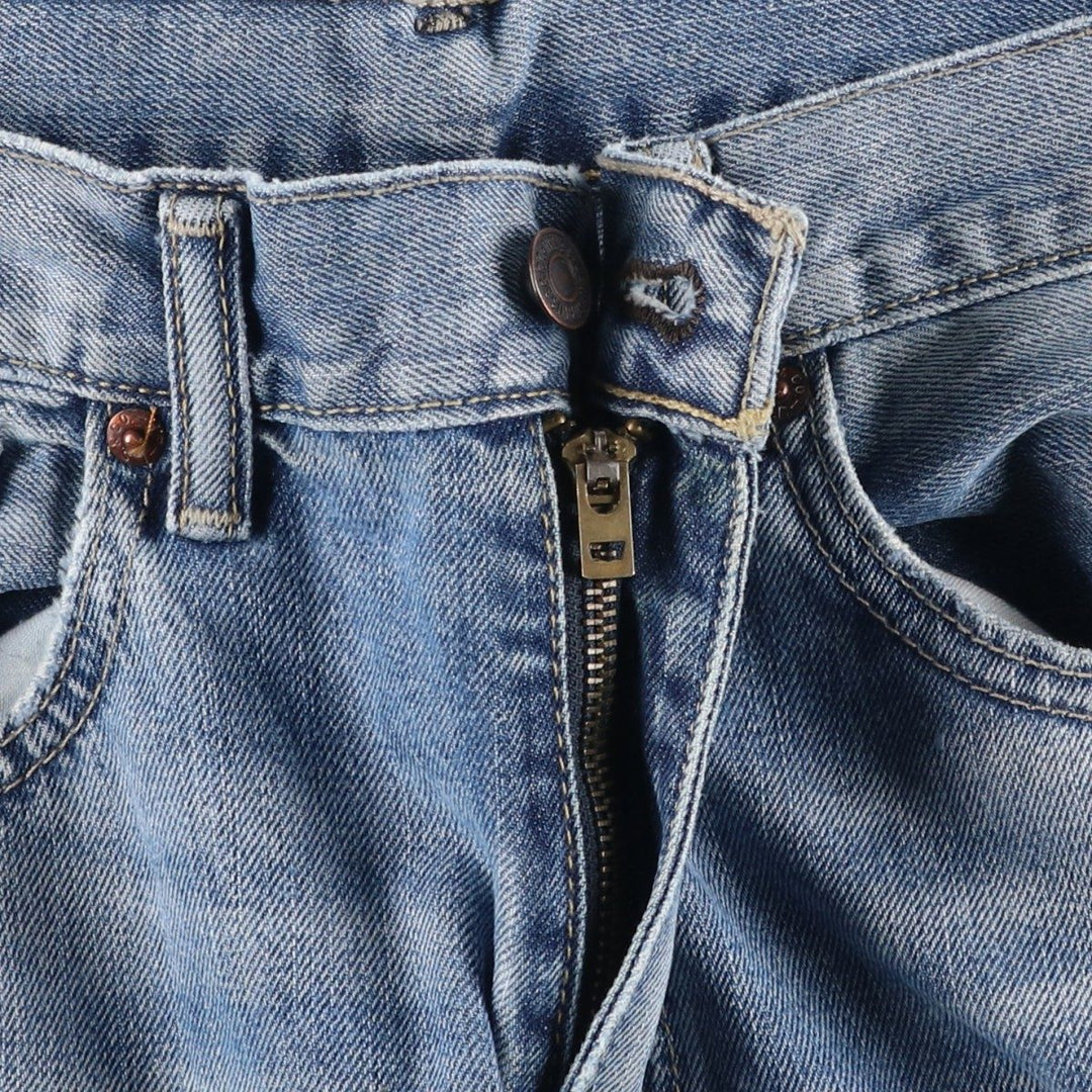 Levi's 505 tapered denim pants for men, size W34 cotton Blue type light blue Vintage Second Hand