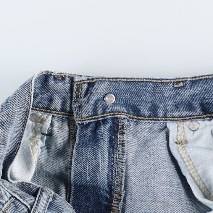 Levi's 505 tapered denim pants for men, size W34 cotton Blue type light blue Vintage Second Hand