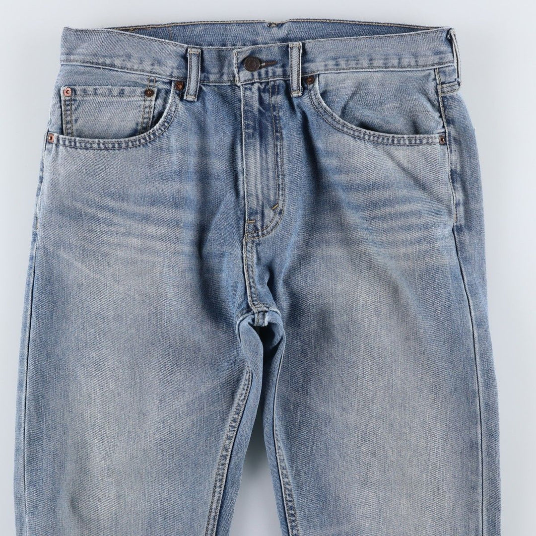 Levi's 505 tapered denim pants for men, size W34 cotton Blue type light blue Vintage Second Hand