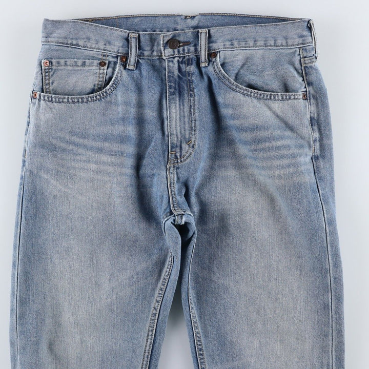 Levi's 505 tapered denim pants for men, size W34 cotton Blue type light blue Vintage Second Hand