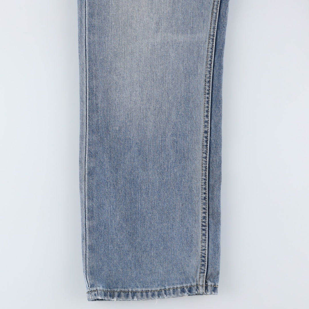 Levi's 505 tapered denim pants for men, size W34 cotton Blue type light blue Vintage Second Hand