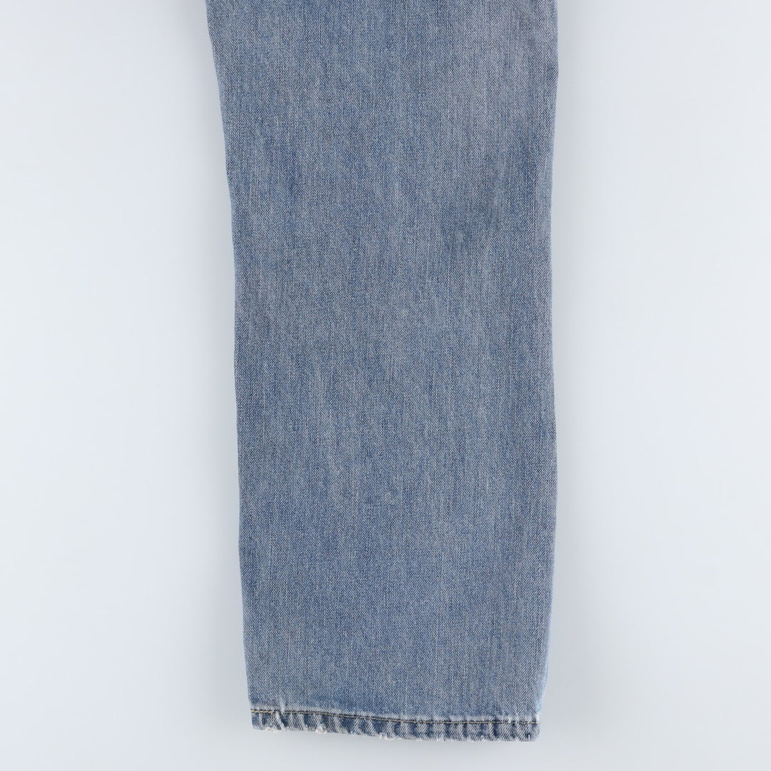 Levi's 505 tapered denim pants for men, size W34 cotton Blue type light blue Vintage Second Hand