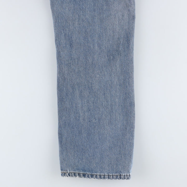 Levi's 505 tapered denim pants for men, size W34 cotton Blue type light blue Vintage Second Hand