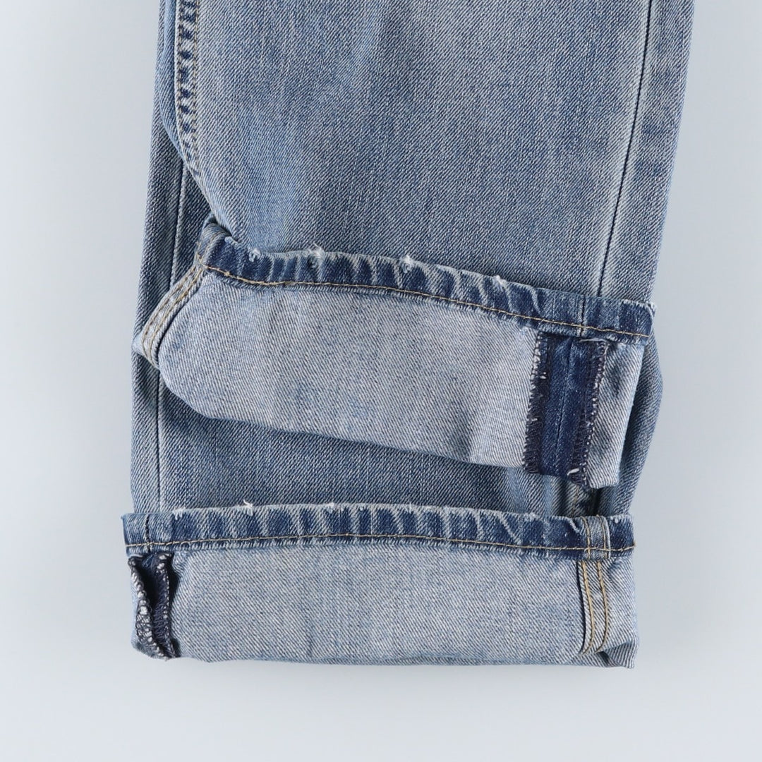 Levi's 505 tapered denim pants for men, size W34 cotton Blue type light blue Vintage Second Hand
