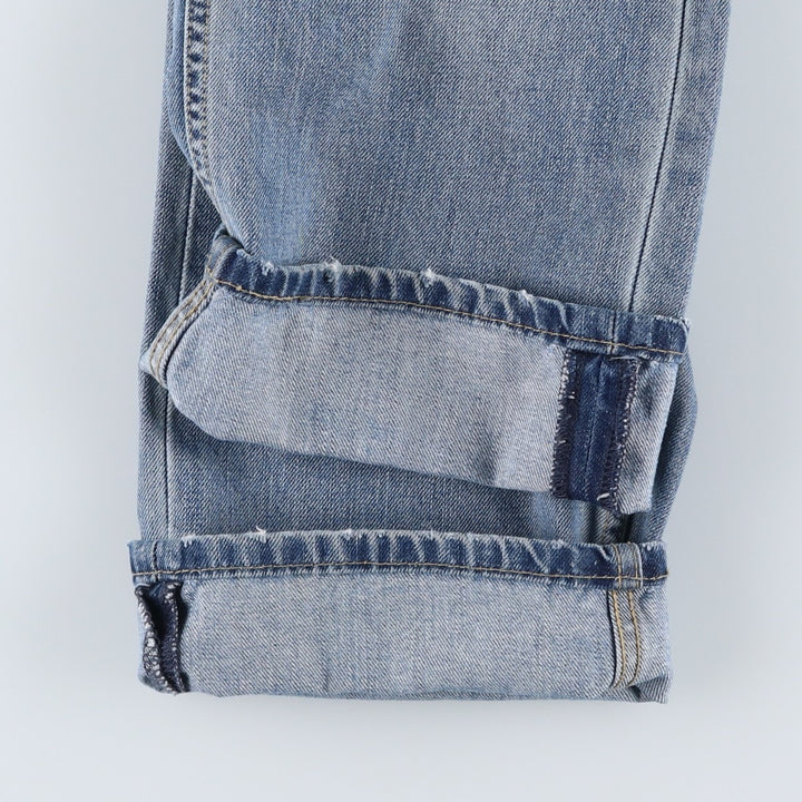 Levi's 505 tapered denim pants for men, size W34 cotton Blue type light blue Vintage Second Hand