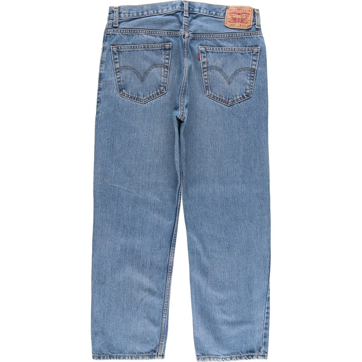 00'S Levi's 505 REGULAR FIT tapered denim pants for men, size w34 cotton blue type Vintage Second Hand
