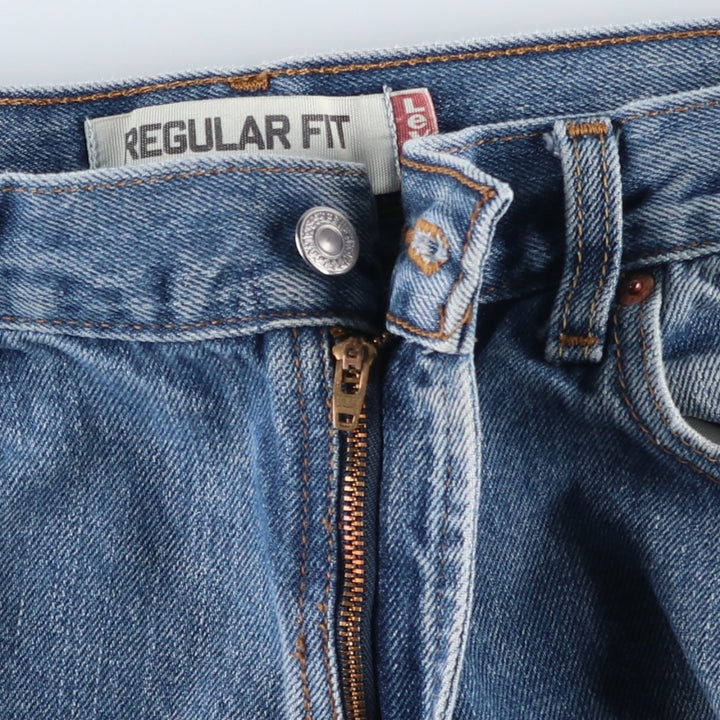 00'S Levi's 505 REGULAR FIT tapered denim pants for men, size w34 cotton blue type Vintage Second Hand