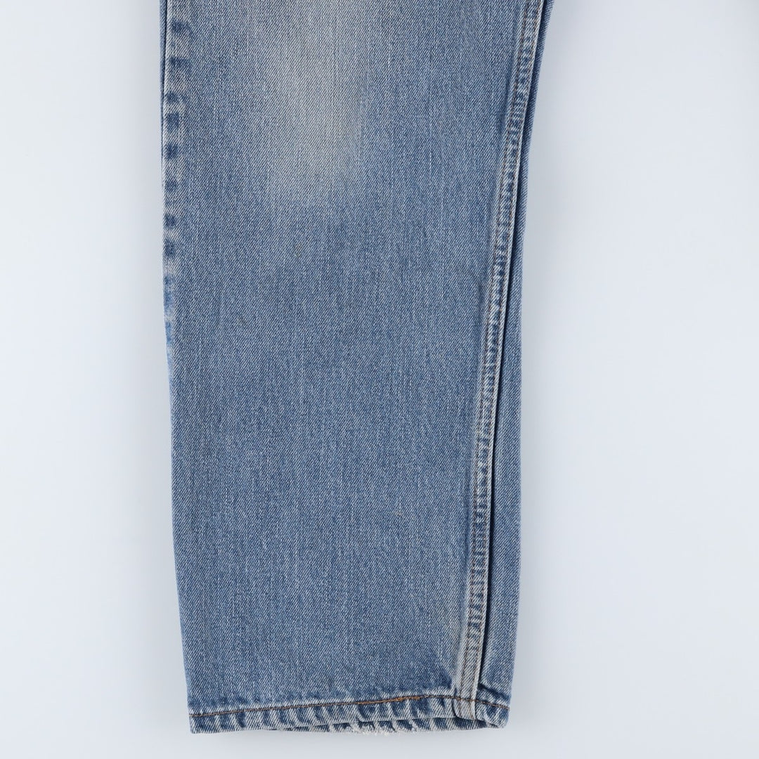 00'S Levi's 505 REGULAR FIT tapered denim pants for men, size w34 cotton blue type Vintage Second Hand