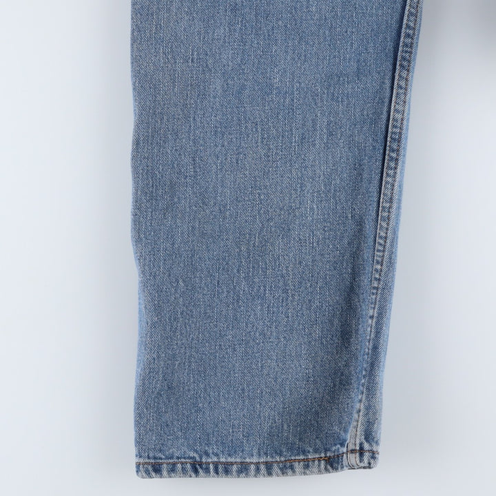 00'S Levi's 505 REGULAR FIT tapered denim pants for men, size w34 cotton blue type Vintage Second Hand