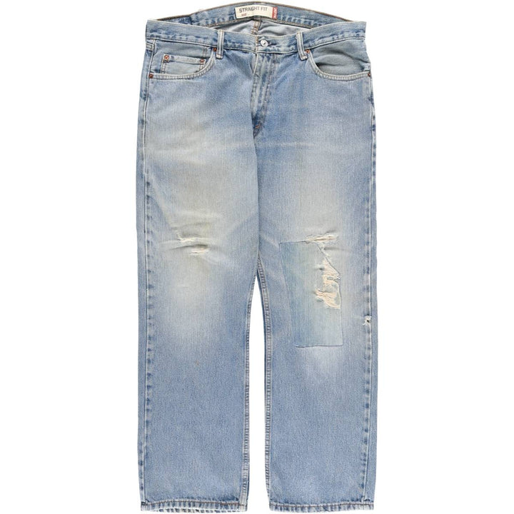 Levi's Straight Fit Tapered Denim Pants, Men's Size W37 (approx.), Vintage cotton blue type Vintage Second Hand
