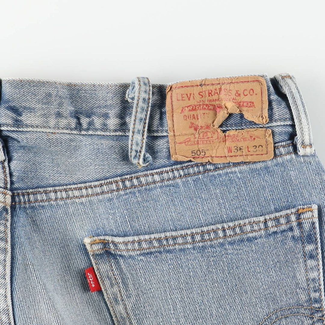 Levi's Straight Fit Tapered Denim Pants, Men's Size W37 (approx.), Vintage cotton blue type Vintage Second Hand