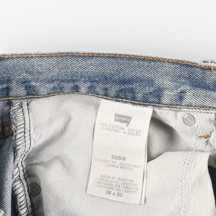 Levi's Straight Fit Tapered Denim Pants, Men's Size W37 (approx.), Vintage cotton blue type Vintage Second Hand