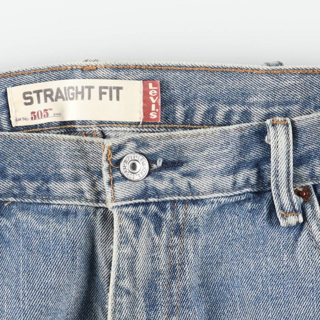 Levi's Straight Fit Tapered Denim Pants, Men's Size W37 (approx.), Vintage cotton blue type Vintage Second Hand