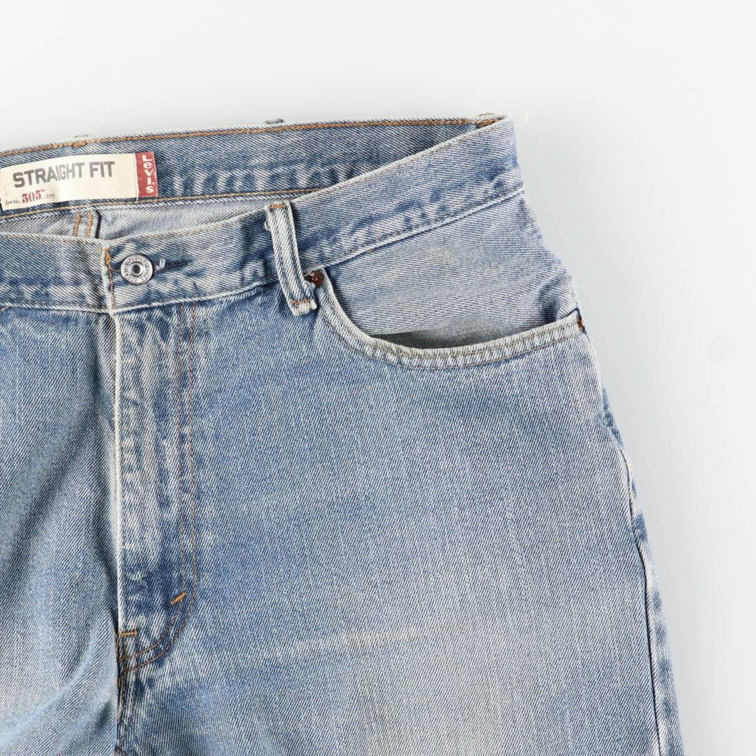 Levi's Straight Fit Tapered Denim Pants, Men's Size W37 (approx.), Vintage cotton blue type Vintage Second Hand