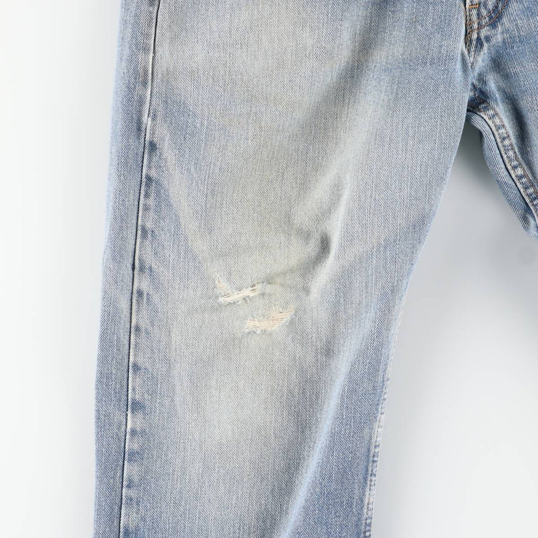 Levi's Straight Fit Tapered Denim Pants, Men's Size W37 (approx.), Vintage cotton blue type Vintage Second Hand