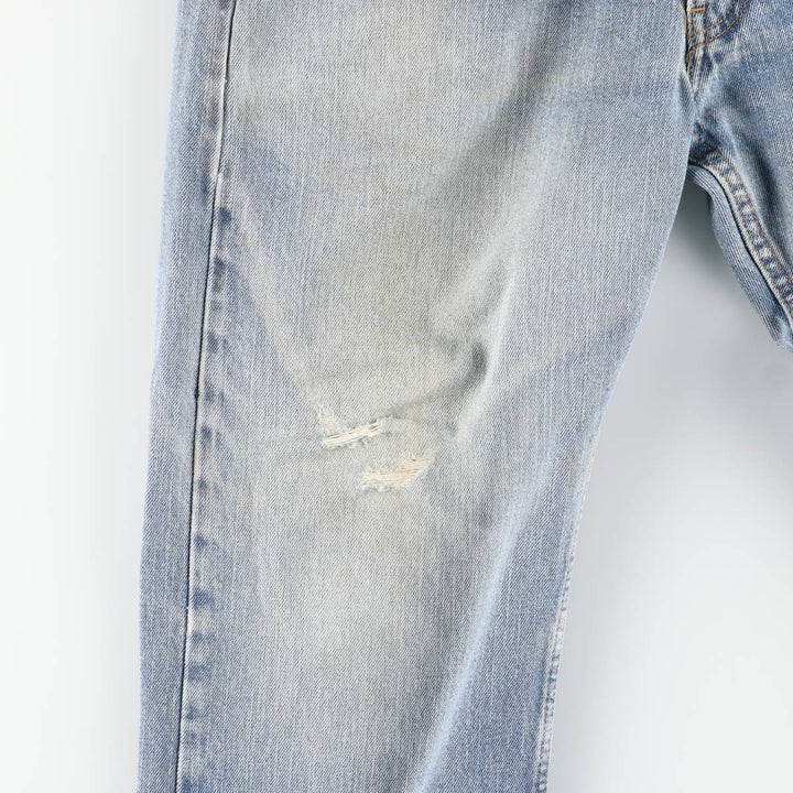 Levi's Straight Fit Tapered Denim Pants, Men's Size W37 (approx.), Vintage cotton blue type Vintage Second Hand