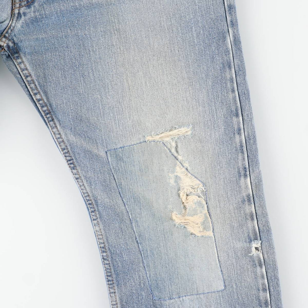 Levi's Straight Fit Tapered Denim Pants, Men's Size W37 (approx.), Vintage cotton blue type Vintage Second Hand