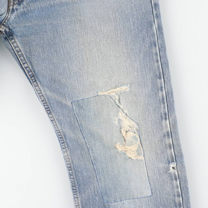 Levi's Straight Fit Tapered Denim Pants, Men's Size W37 (approx.), Vintage cotton blue type Vintage Second Hand