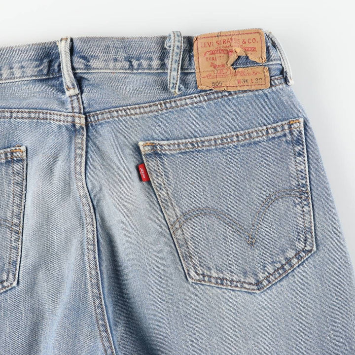 Levi's Straight Fit Tapered Denim Pants, Men's Size W37 (approx.), Vintage cotton blue type Vintage Second Hand