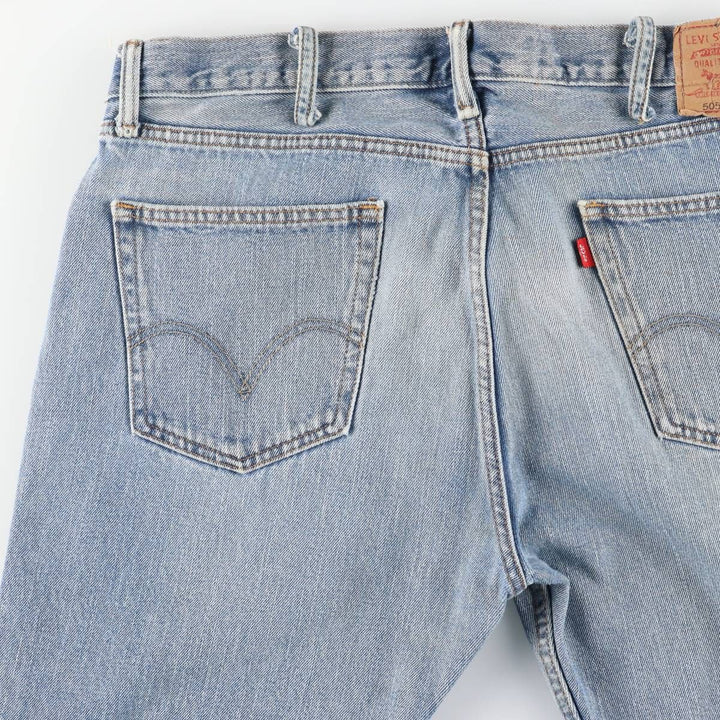 Levi's Straight Fit Tapered Denim Pants, Men's Size W37 (approx.), Vintage cotton blue type Vintage Second Hand