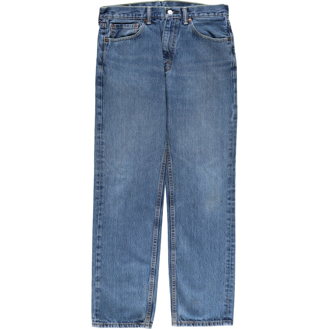 Levi's 505 tapered denim pants for men, size W33 cotton blue type Vintage Second Hand
