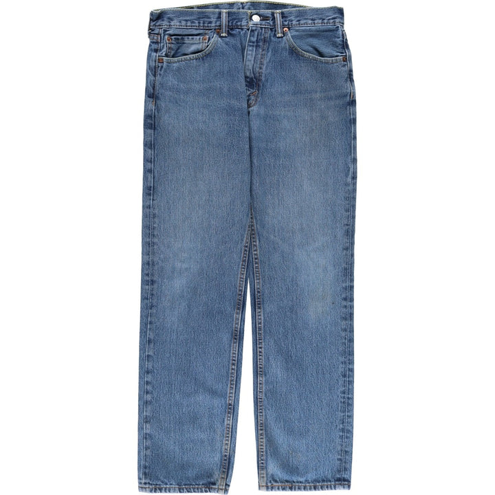 Levi's 505 tapered denim pants for men, size W33 cotton blue type Vintage Second Hand