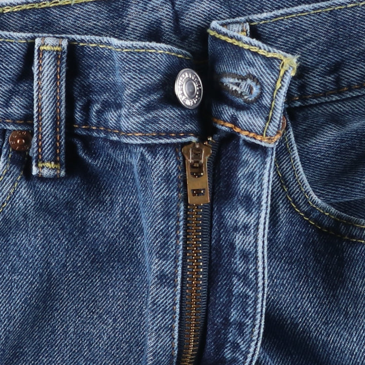 Levi's 505 tapered denim pants for men, size W33 cotton blue type Vintage Second Hand