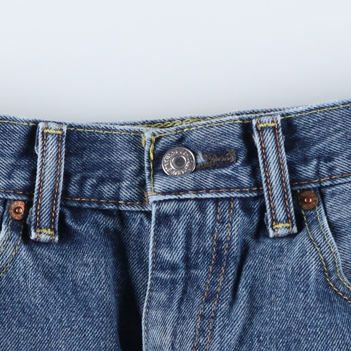 Levi's 505 tapered denim pants for men, size W33 cotton blue type Vintage Second Hand