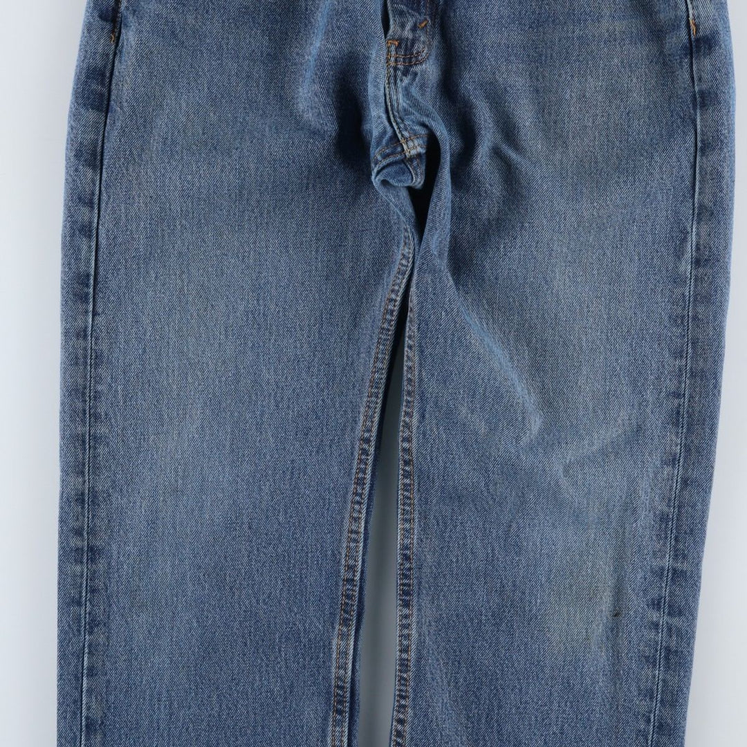 Levi's 505 tapered denim pants for men, size W33 cotton blue type Vintage Second Hand