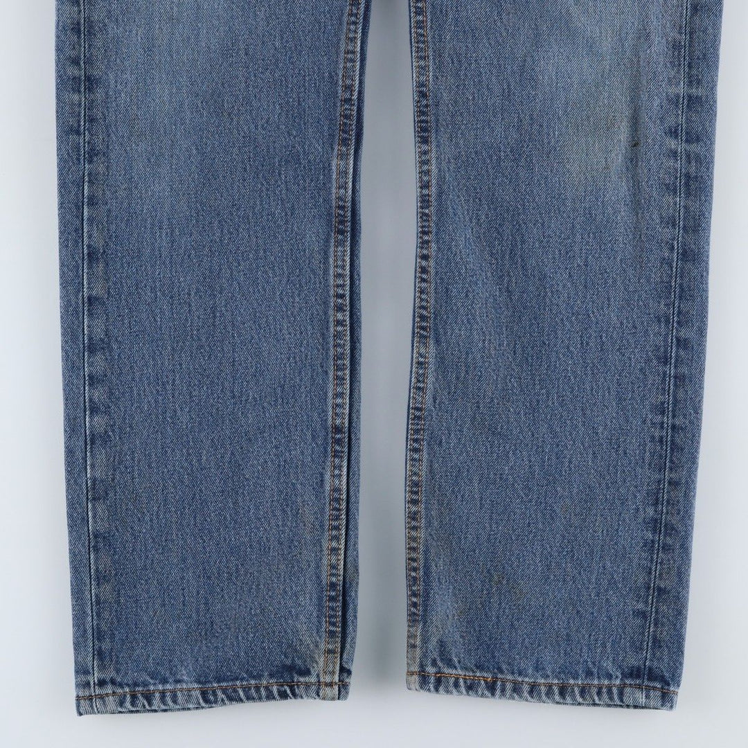 Levi's 505 tapered denim pants for men, size W33 cotton blue type Vintage Second Hand