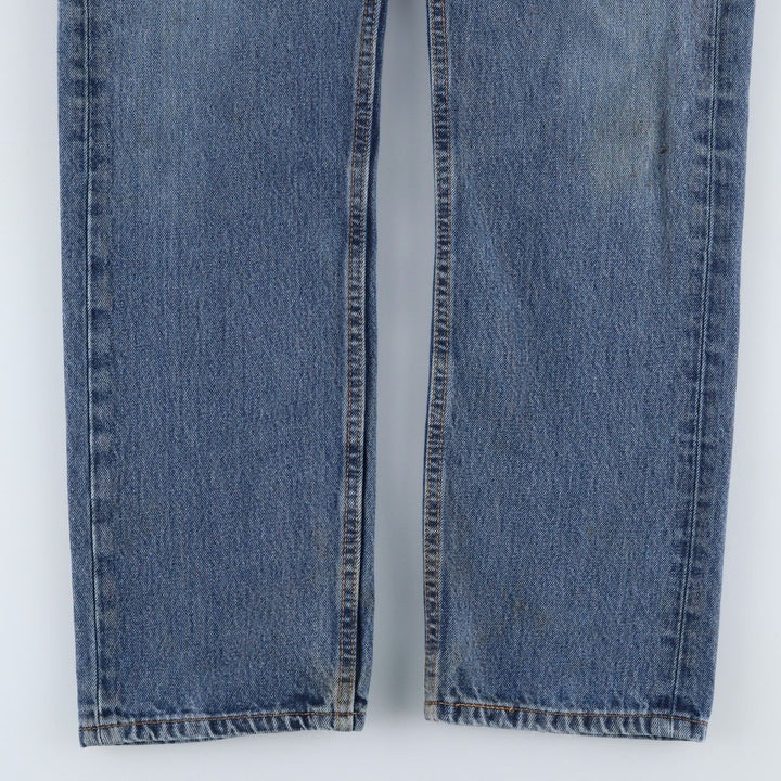 Levi's 505 tapered denim pants for men, size W33 cotton blue type Vintage Second Hand