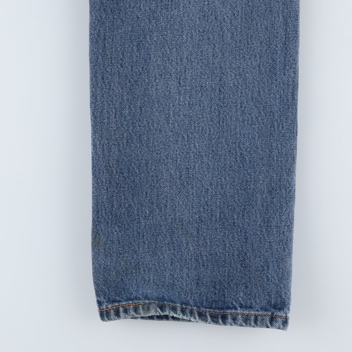 Levi's 505 tapered denim pants for men, size W33 cotton blue type Vintage Second Hand