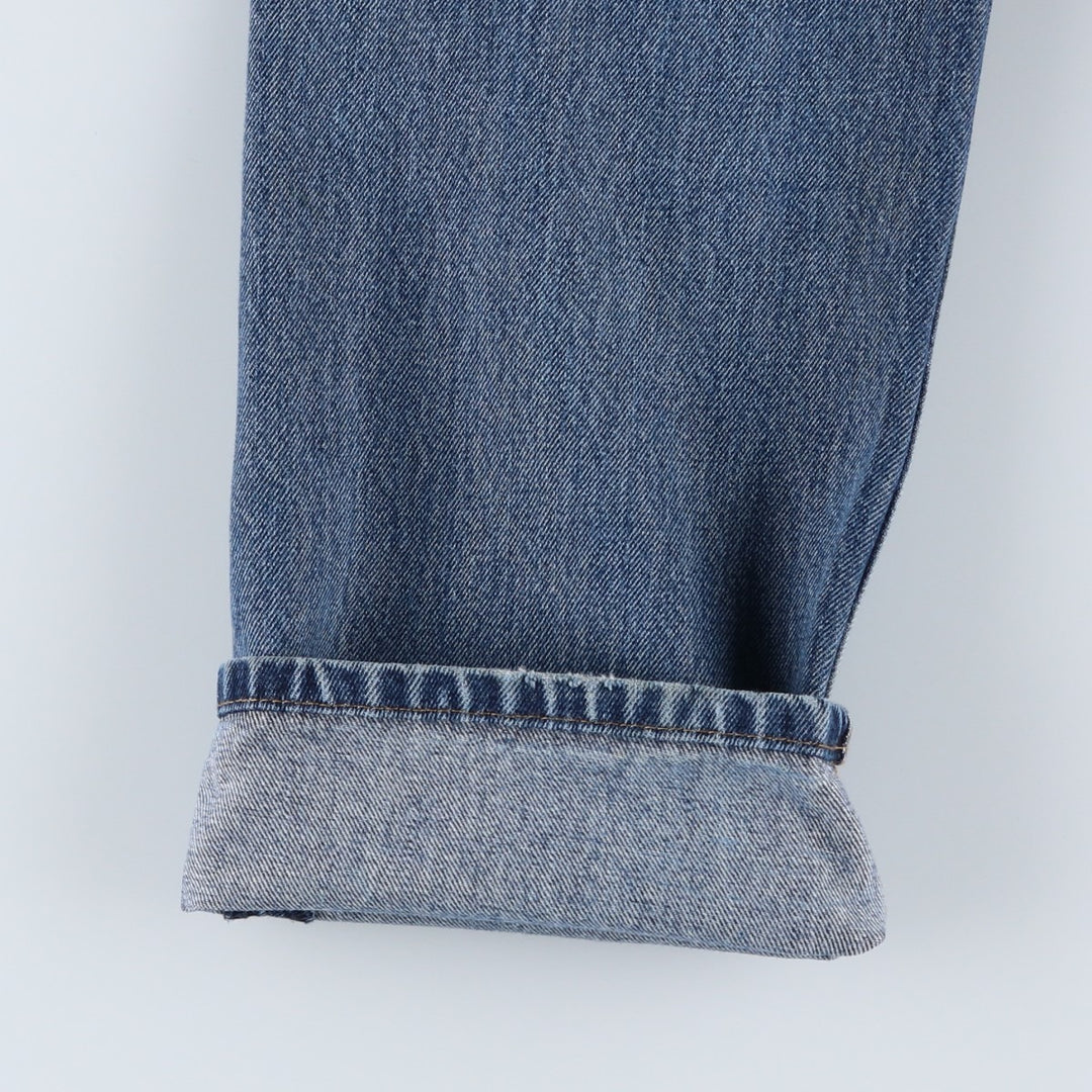 Levi's 505 tapered denim pants for men, size W33 cotton blue type Vintage Second Hand